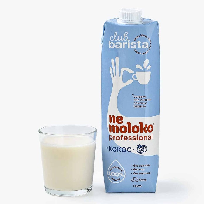 Напиток кокосовый Nemoloko на соевой основе обогащ витаминами и мин 1л т/п