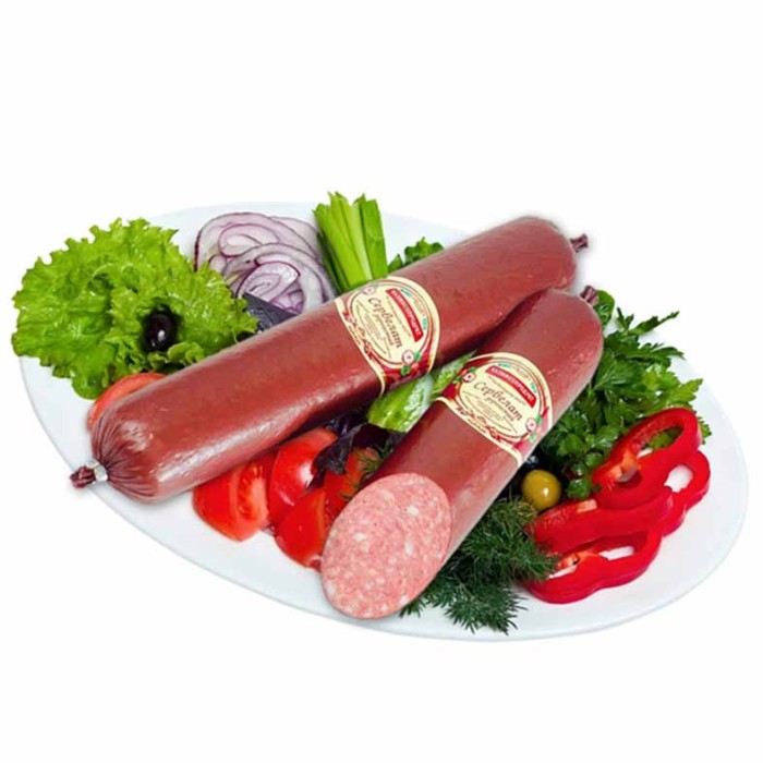 Колбаса п/к Казмясопродукт Сервелат Зернистый о/ф в/у