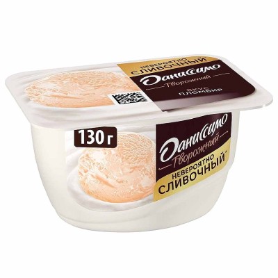 Десерт творожный Даниссимо пломбир 5,4% 130гр пэт
