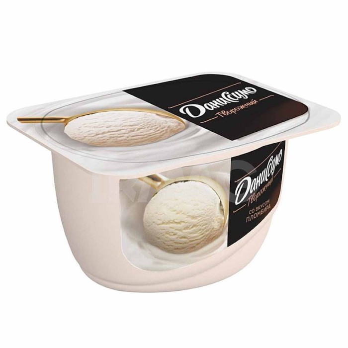 Десерт творожный Даниссимо пломбир 5,4% 130гр пэт