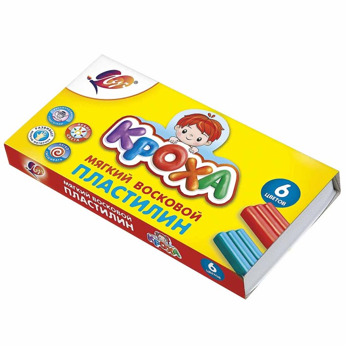 Пластилин Луч Кроха мягкий 6цв арт863-08