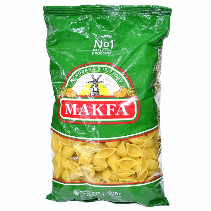 Макароны Макfа ракушки 400гр м/у