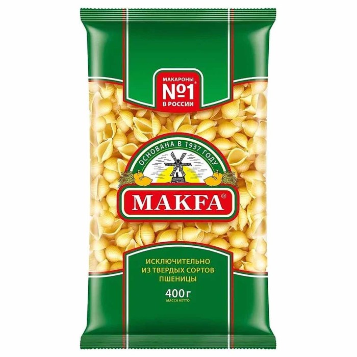 Макароны Макfа ракушки 400гр м/у