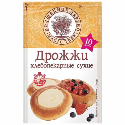 Дрожжи сухие Волшебное дерево 10гр м/у