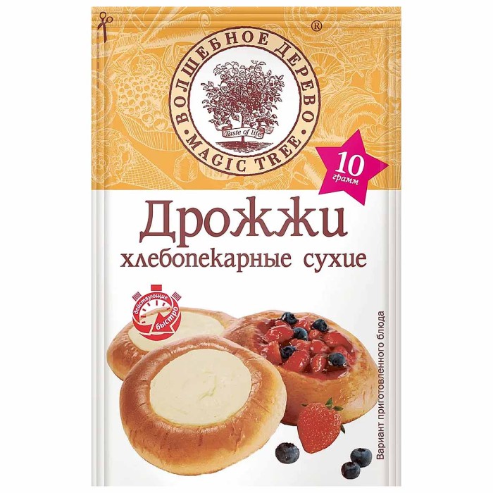 Дрожжи сухие Волшебное дерево 10гр м/у