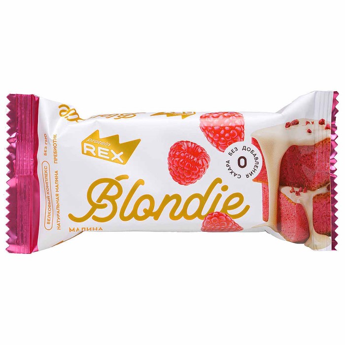 Пирожное протеиновое ProteinRex Blondie Малина 50гр м/у