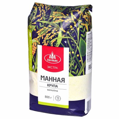Крупа манная Агро-Альянс 800гр м/у