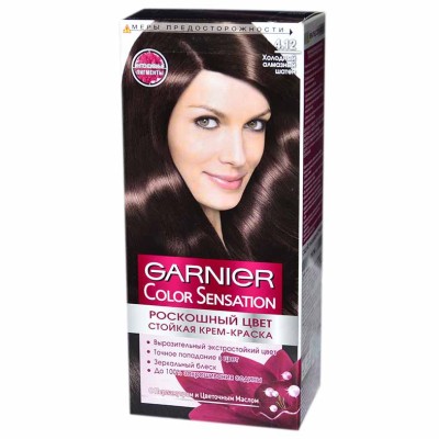 Краска для волос Garnier Color Sansation 4.12 Алмазный шатен к/у