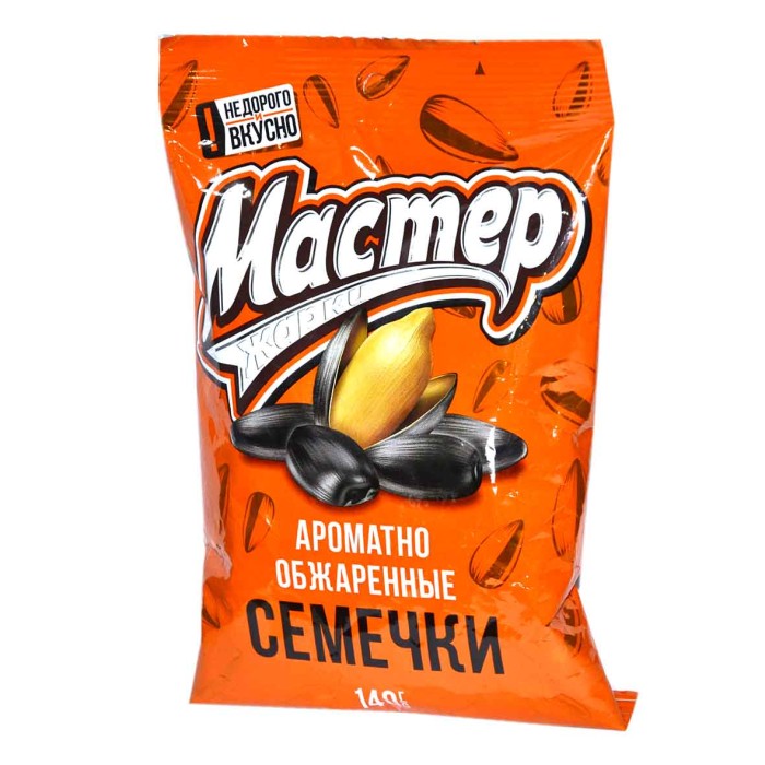 Семечки подсолнечника Мастер жарки 140гр м/у