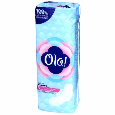 Прокладки Ola Classic Wings Super 9шт м/у