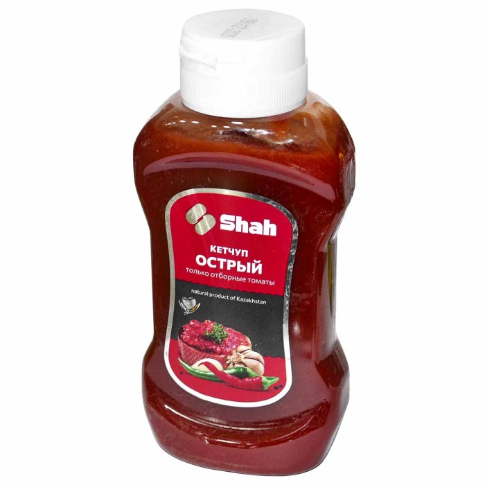 Кетчуп Shah Острый 500гр пэт