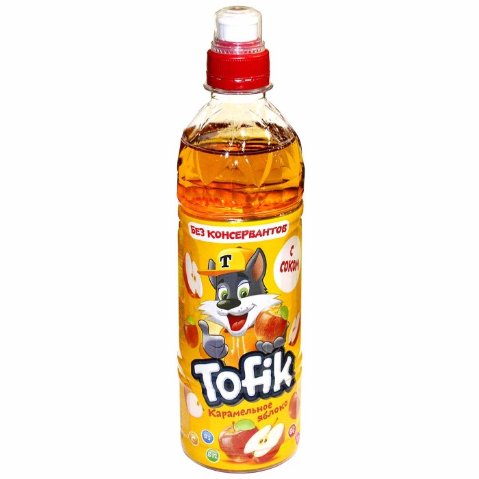 Напиток Tofik карамельное яблоко негаз 0,5л пэт