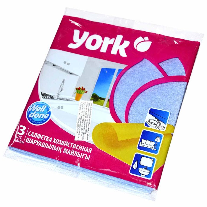 Салфетка для уборки York 3шт 2001 м/у