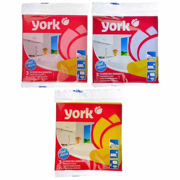 Салфетка для уборки York 3шт 2001 м/у