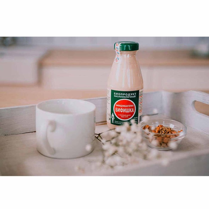 Биопродукт кисломолочный Бифидумбактерин Бифишка 3.2% 300мл ст/б