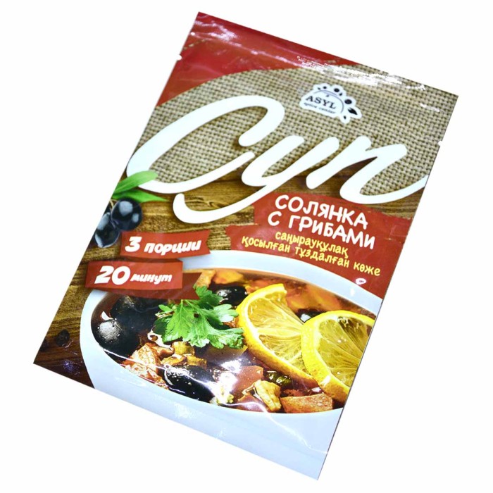 Суп Asyl Солянка с грибами 60гр м/у