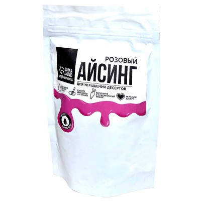 Смесь Айстинг для глазури розовый 200гр м/у