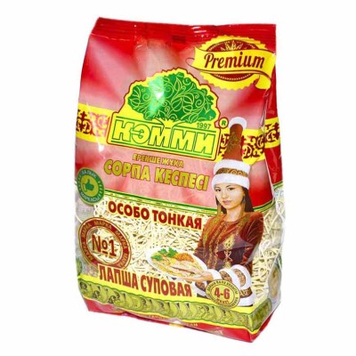 Лапша суповая Кэмми Premium (особо тонкая) яичная 200гр м/у
