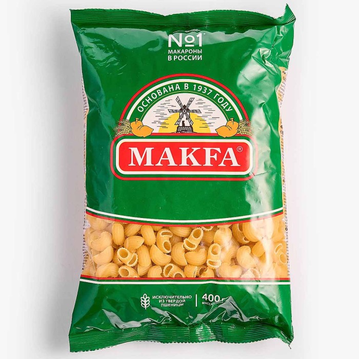 Макароны Makfa улитки 400гр м/у
