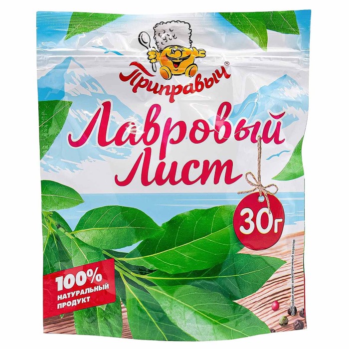 Лист лавровый Приправыч 30гр м/у