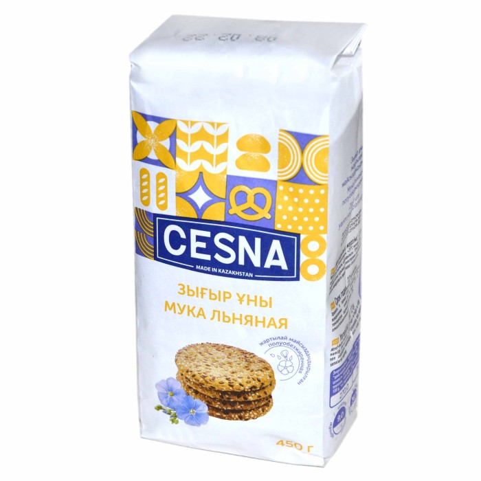 Мука Cesna льняная полуобезжиренная 450гр м/у