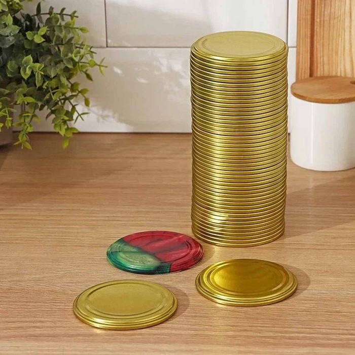 Крышка металлическая для консервирования СКО (УРАЛСКО) 50шт