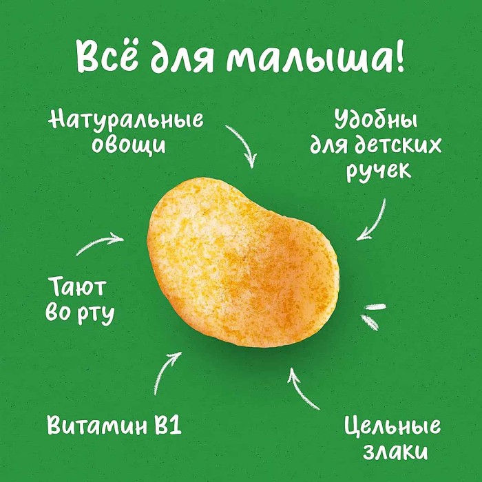Снеки Gerber пшенично-овсянные морковь-апельсин с 12мес 35гр туба
