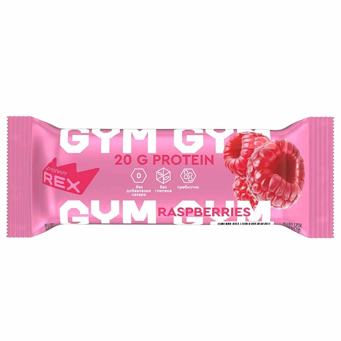 Батончик протеиновый GYM Малина-йогурт 60гр м/у