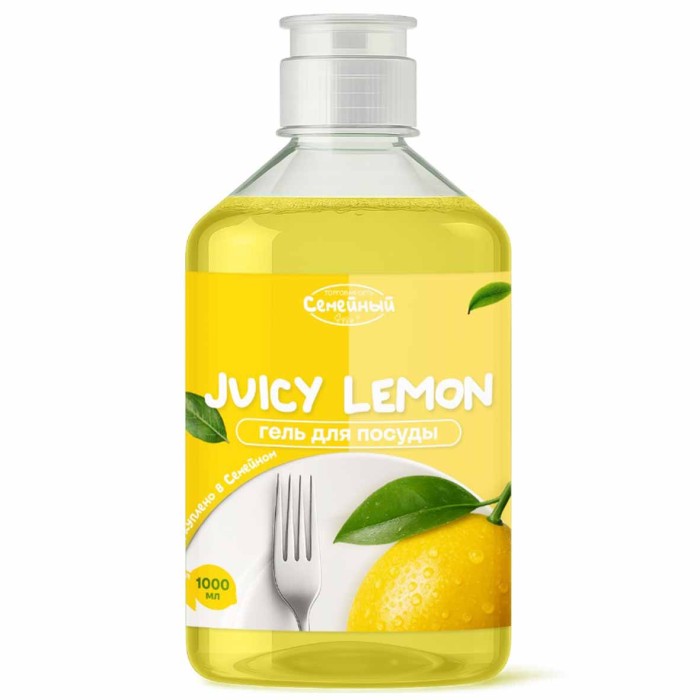 Гель для мытья посуды Семейный Juicy Lemon 1л пэт