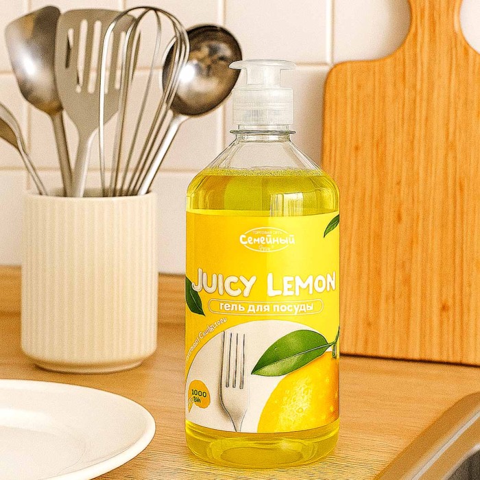 Гель для мытья посуды Семейный Juicy Lemon 1л пэт