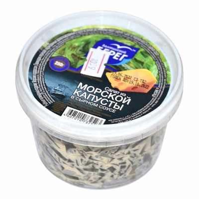Капуста морская Балтийский Берег в сырном соусе 250гр пэт