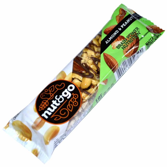 Батончик Nut&go с арахисовой пастой 36гр м/у