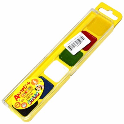 Краски акварельные Каляка-Маляка медовые 6цв артАМККМ06Е