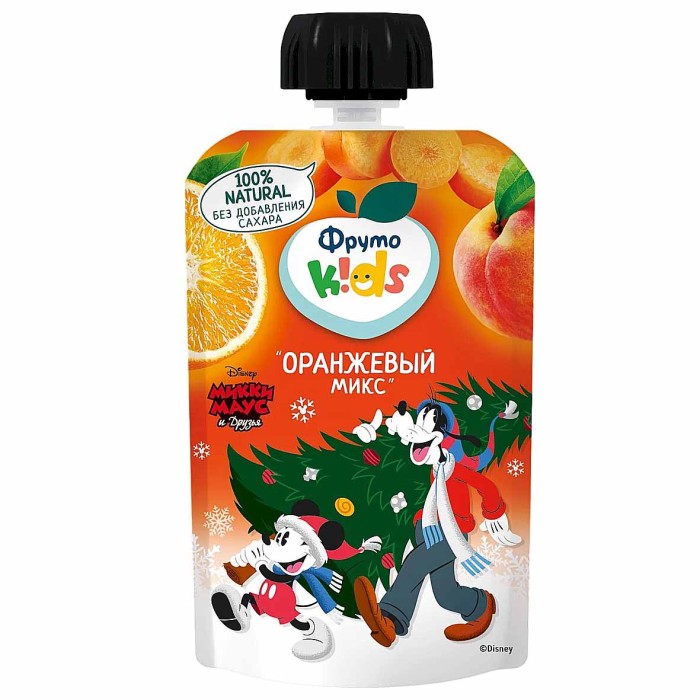 Пюре ФрутоНяня Kids Оранжевый микс с 6мес 90гр пауч