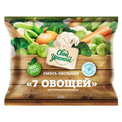 Смесь овощная Свой Урожай 7 овощей 400гр м/у
