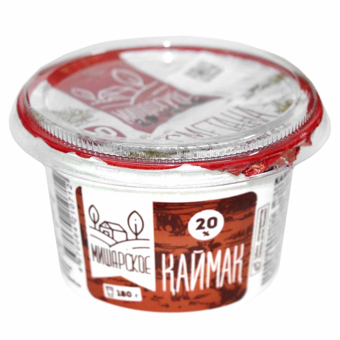 Сметана Мишарское 20%  180гр пэт