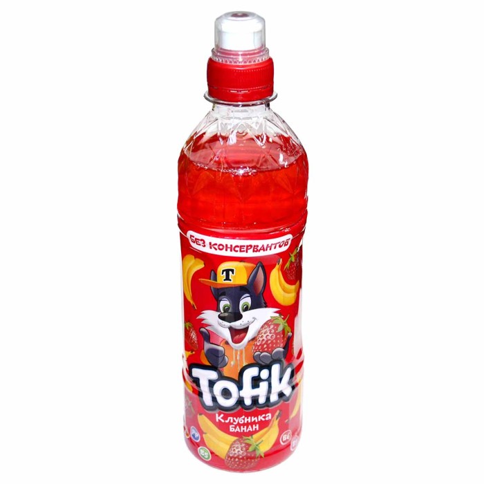 Напиток Tofik клубника-банан негаз 0,5л пэт