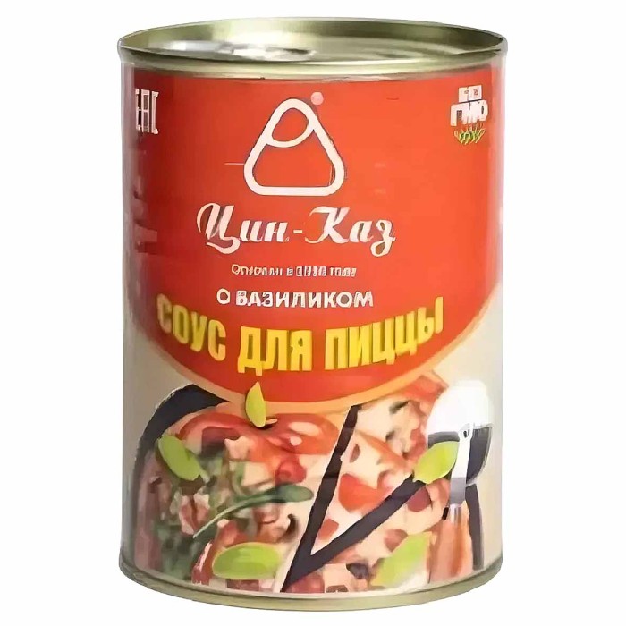 Соус Цин-Каз для пиццы с базиликом 400гр ж/б