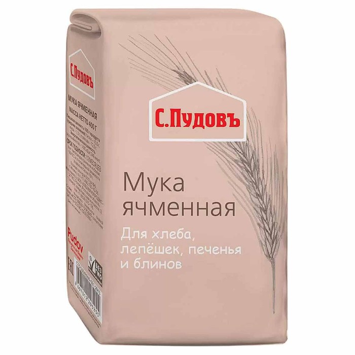 Мука С.Пудовъ ячменная 400 гр м/у