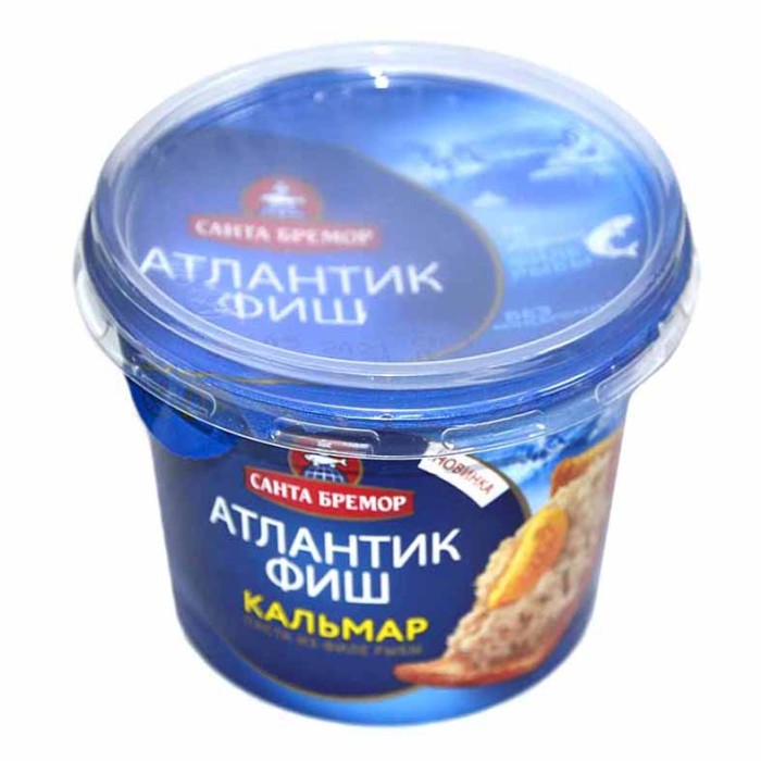 Паста Санта Бремор Атлантик Фиш с кальмаром 140гр пэт