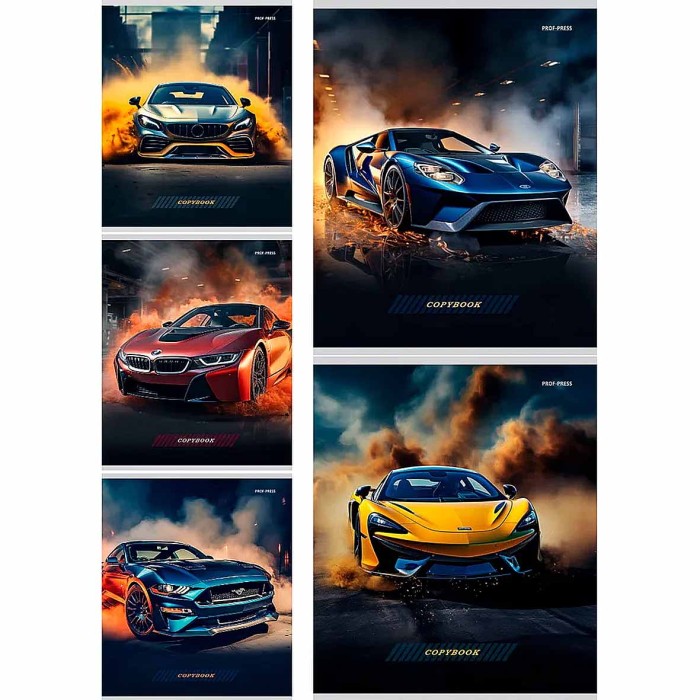 Тетрадь Prof-Press Машины и Скорость 48л клет арт48-4805