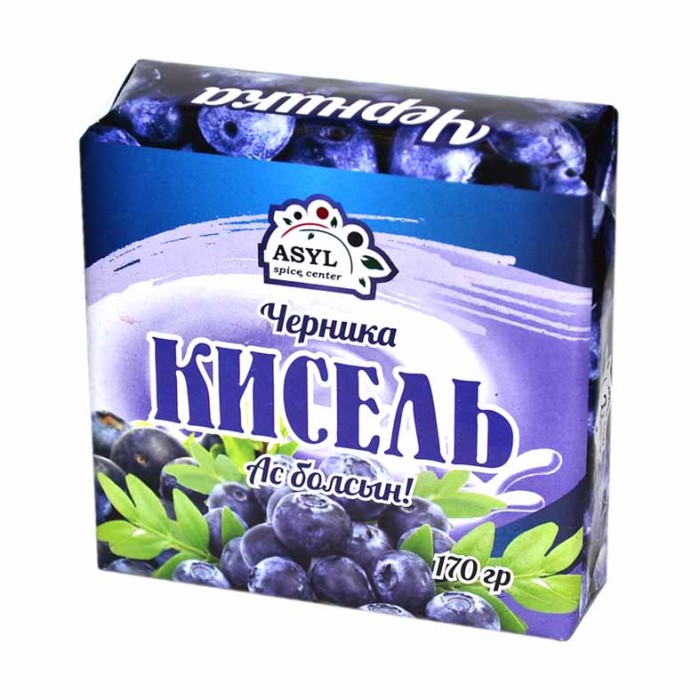 Кисель Asyl черника 170гр брикет