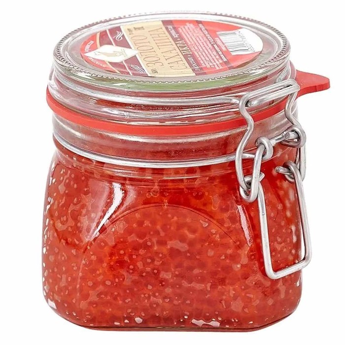 Икра Золото Сахалина лососевая зернистая соленая 500гр ст/б