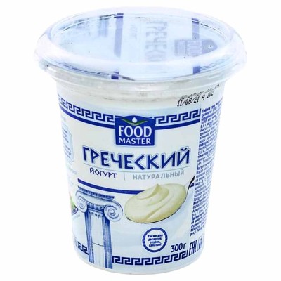 Йогурт FoodMaster Греческий натуральный 8,4% 300гр пэт