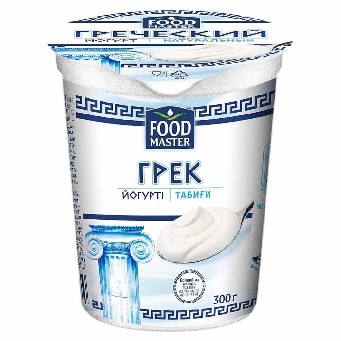 Йогурт FoodMaster Греческий натуральный 8,4% 300гр пэт