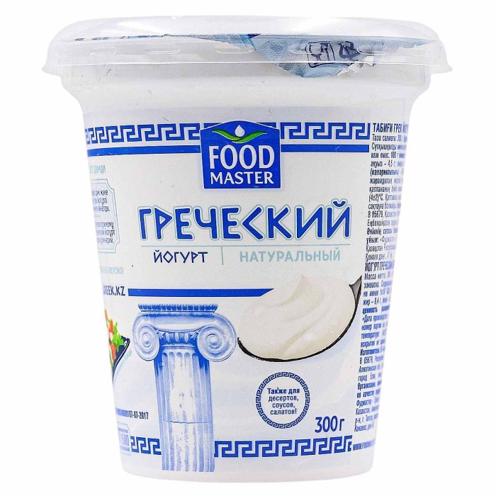 Йогурт FoodMaster Греческий натуральный 8,4% 300гр пэт