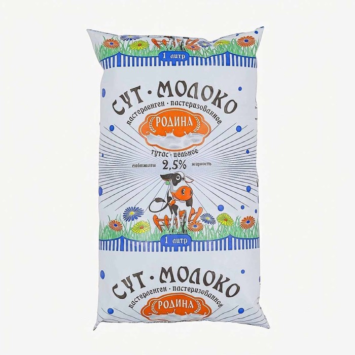 Молоко Родина 2,5% 1л м/у