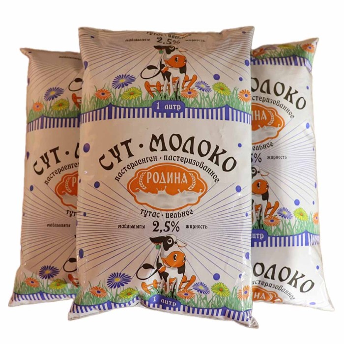 Молоко Родина 2,5% 1л м/у