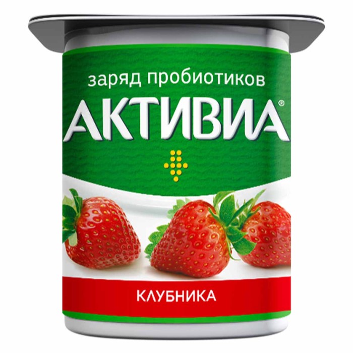 Йогурт Активия клубника 2,9% 110гр пэт