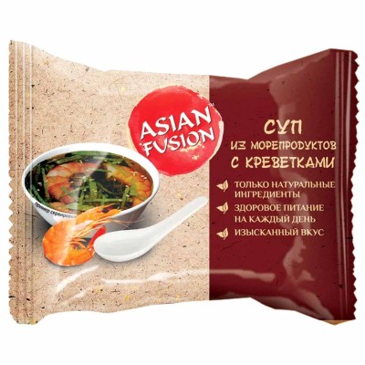 Суп AsianFushion из морепродуктов с креветками 12гр м/у